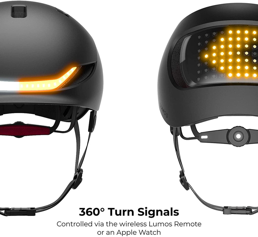 Lumos Matrix Smart Helmet | Urban | Skateboard, Scooter, Bike Accessories | Adult: Men, Women | Front and Rear LED Lights | Turn Signals | Brake Lights | Bluetooth Connected