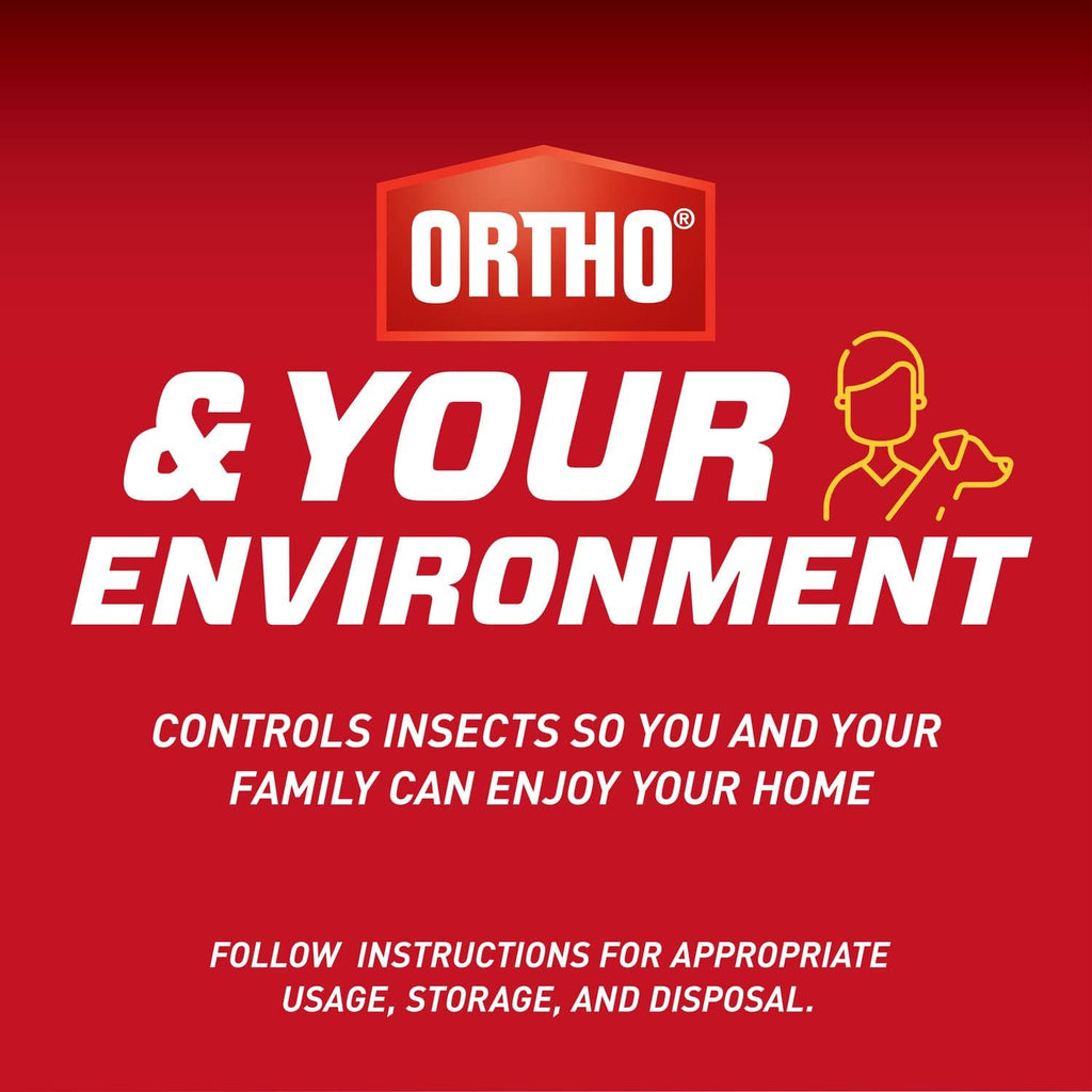 Ortho Home Defense Insect Killer for Indoor &amp; Perimeter2 Kills Ants, Roaches, Spiders with No Odor and Fast Dry, 1.33Gal