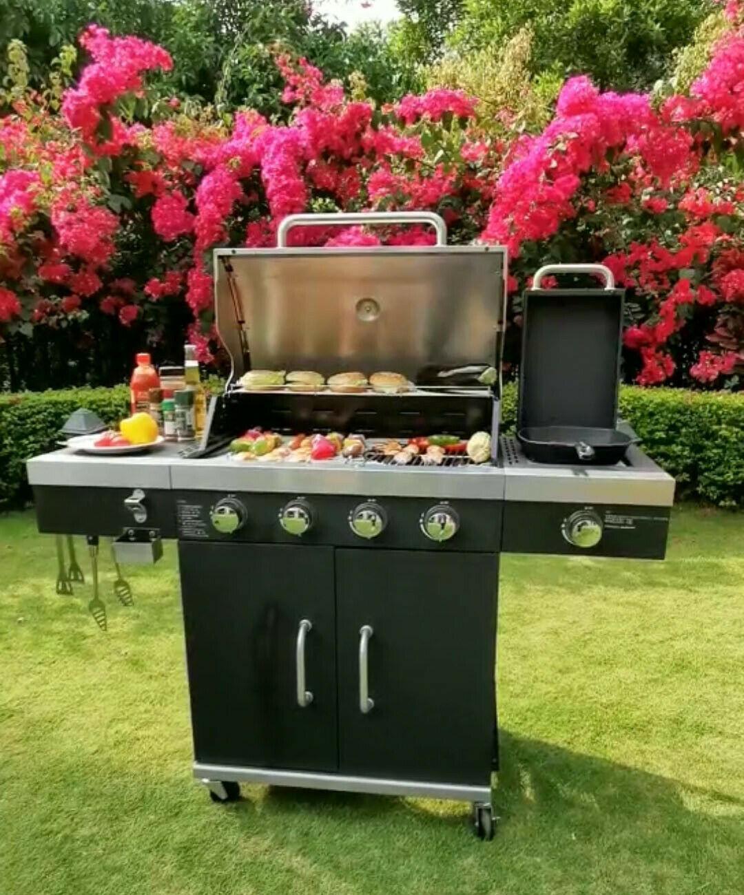 Brand Multifunctional Courtyard Outdoor BBQ Oven Gas BBQ Grill 27.5"x16.5"