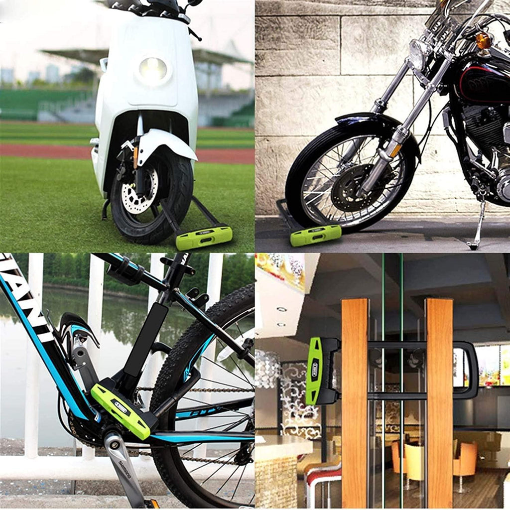 Bike U-Lock Bike U-Lock High End 20T Hydraulic Shear Resistant Lock Motorcycle Lock Convenient Lock Frame Bicycle Accessories, Bike U Lock (Color : ET500 L Blue)