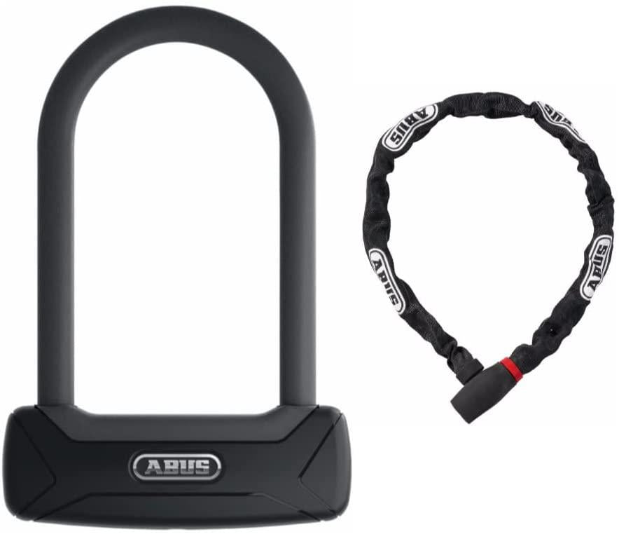 ABUS Granit 640 U-Lock Bike Lock and uGrip 585/75 Lock-Chain Combination Bundle (2 Items)