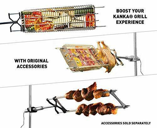 Grill: Heavy Duty Rotisserie Grill for Home + Portable for Outdoors...