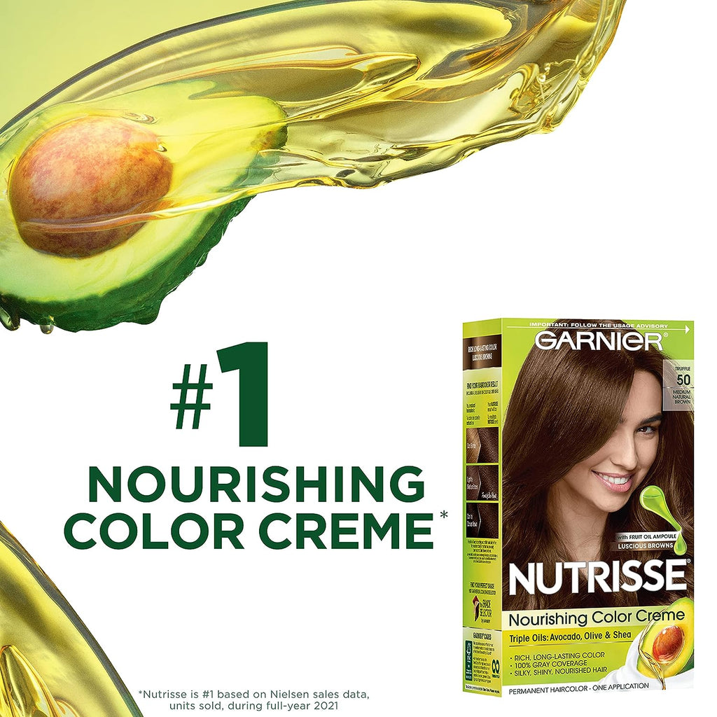 Garnier Hair Color Nutrisse Nourishing Creme, H2 Golden Blonde Permanent Hair Dye, 2 Count (Packaging May Vary)