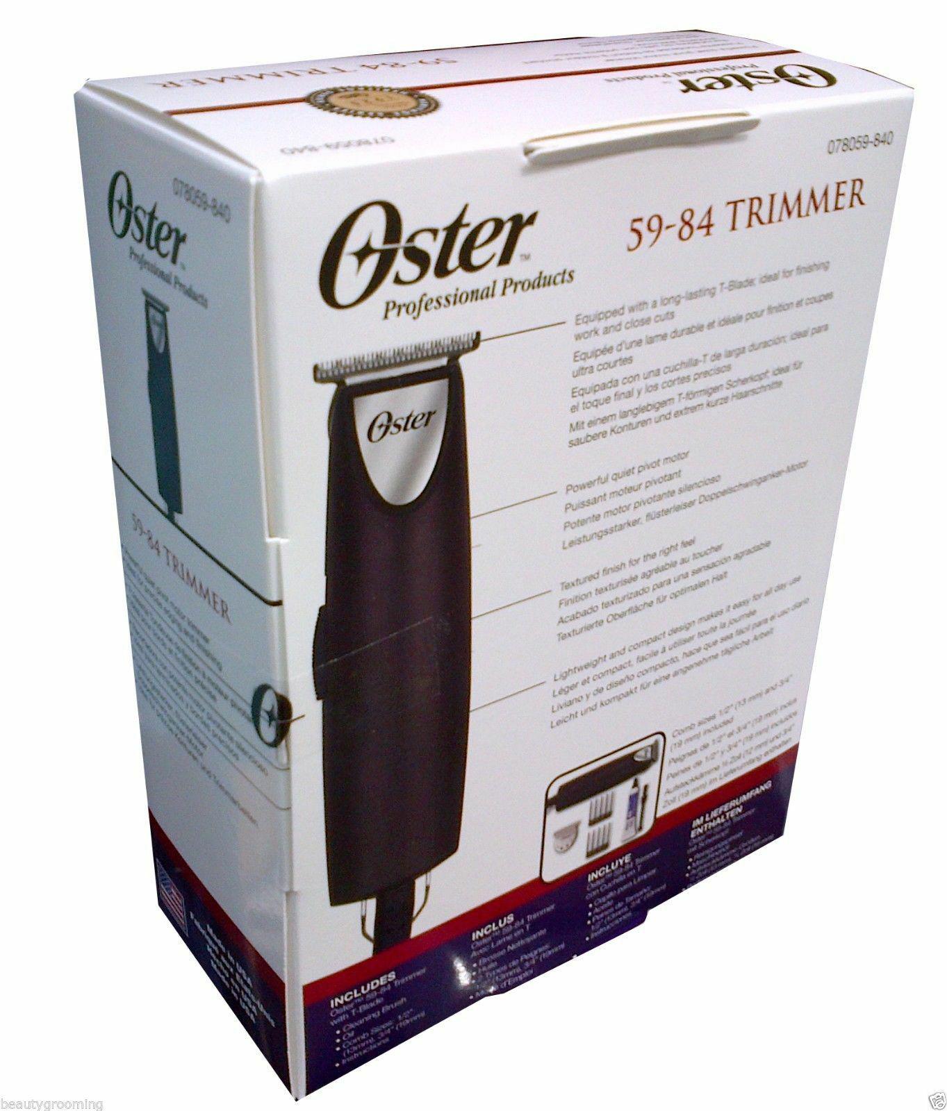 OSTER Titan Clipper + 59-84 T-finisher Trimmer + Universal 7 Combs 220v EU Plug