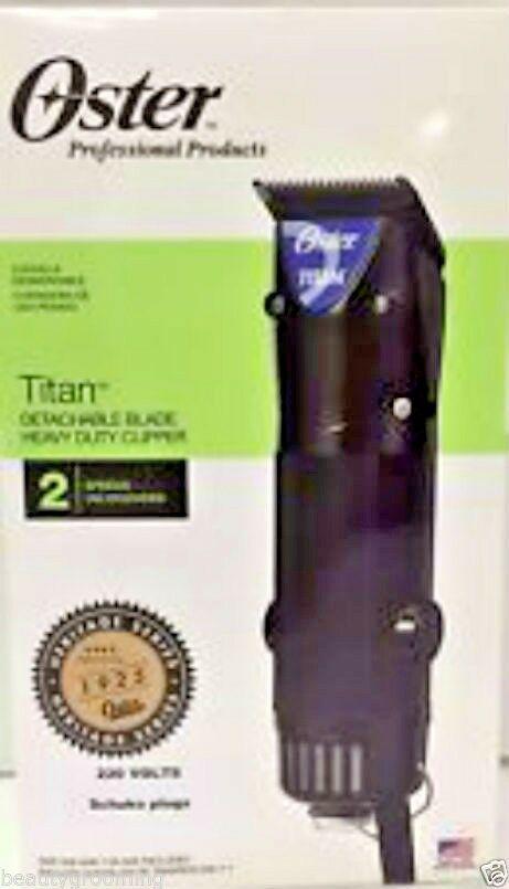 OSTER Titan Clipper + 59-84 T-finisher Trimmer + Universal 7 Combs 220v EU Plug