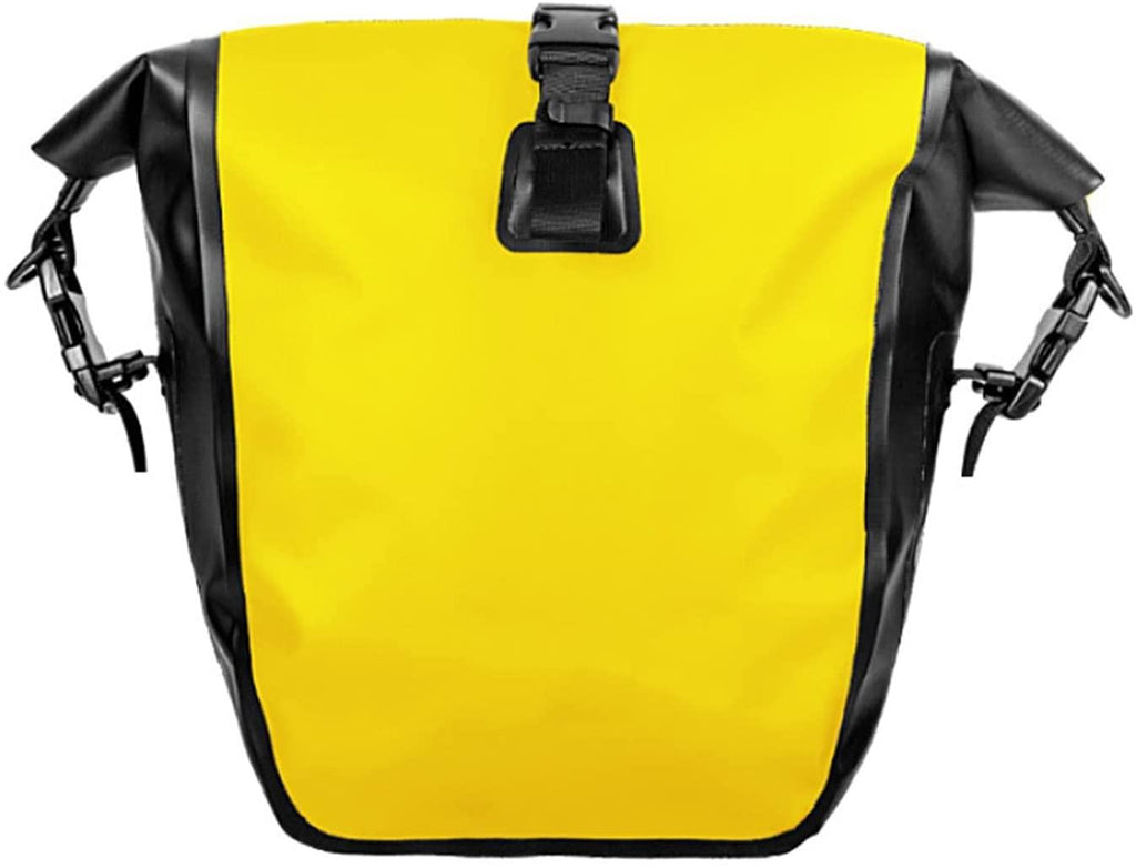 DALIZHAI777 Bike Bag 15L/25L Cycling Trunk Bag Waterproof Bicycle Luggage Rack Bag Scalable Bike Rear Seat Bag Bike Pannier Bag Outdoor Riding Bag Bicycle Accessories (Color : Yellow 25L)