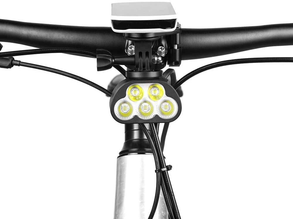 Magicshine Monteer 5000S Storm MTB Headlight, 5000 lumens of max Verified Output. 3200 Lumen Flood, 2000 Lumen spot, IPX5 Waterproof Mountain Bike Light with USB Rechargeable Battery Pack