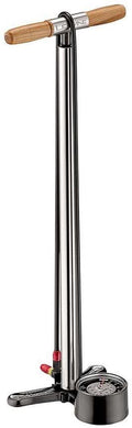 LEZYNE Unisex_Adult 1-FP-AFLDR-V5T06 Bike Foot Pump, Silver (Hi Gloss Silver), One Size