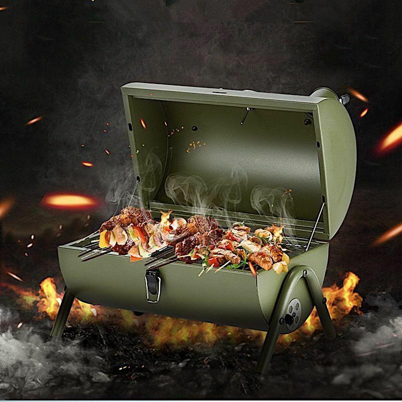 Portable Outdoor Bbq Grill Patio Camping Picnic Barbecue Stove Suitable For 3-5