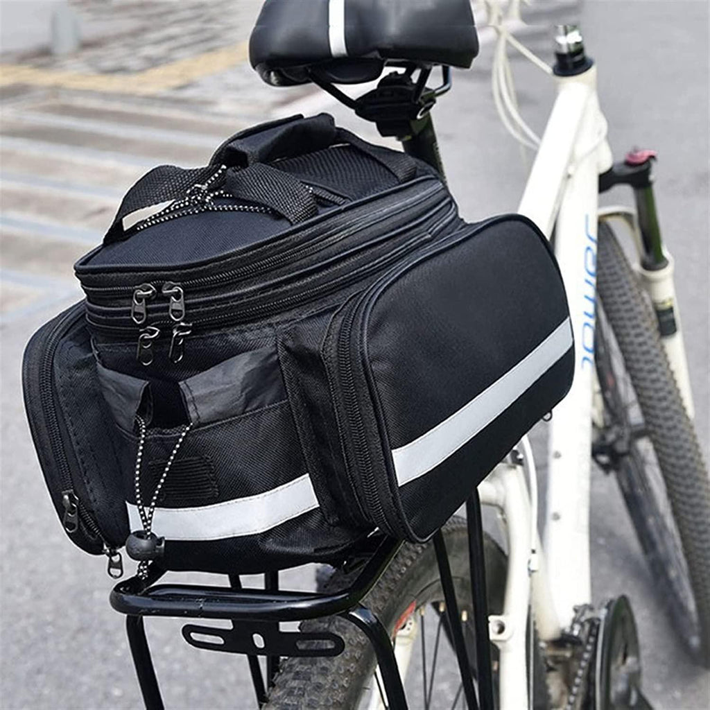DALIZHAI777 Bike Bag MTB Bicycle Rear Seat Bag Durable Large Capacity Bike Trunk Bag Luggage Pannier Back Seat Double Side Cycling 10-27L Bycicle Travel Bag Bicycle Accessories (Color : Blue)
