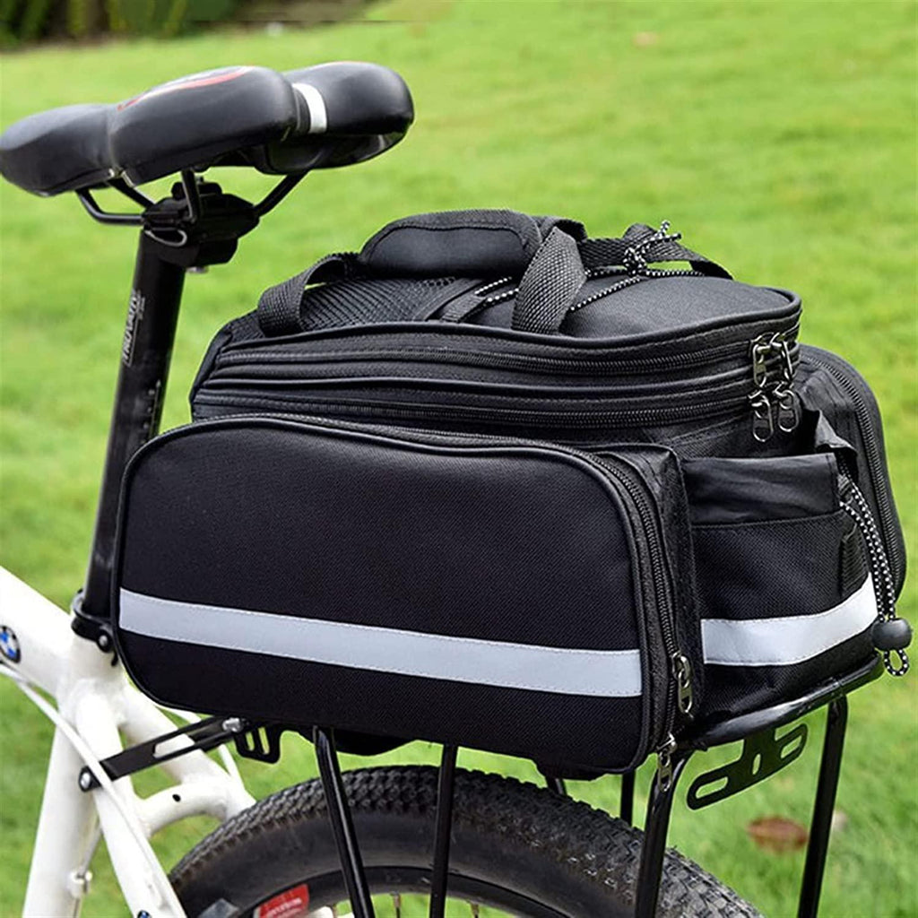 DALIZHAI777 Bike Bag MTB Bicycle Rear Seat Bag Durable Large Capacity Bike Trunk Bag Luggage Pannier Back Seat Double Side Cycling 10-27L Bycicle Travel Bag Bicycle Accessories (Color : Blue)