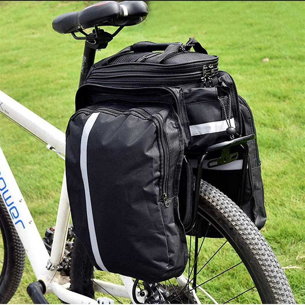DALIZHAI777 Bike Bag MTB Bicycle Rear Seat Bag Durable Large Capacity Bike Trunk Bag Luggage Pannier Back Seat Double Side Cycling 10-27L Bycicle Travel Bag Bicycle Accessories (Color : Blue)