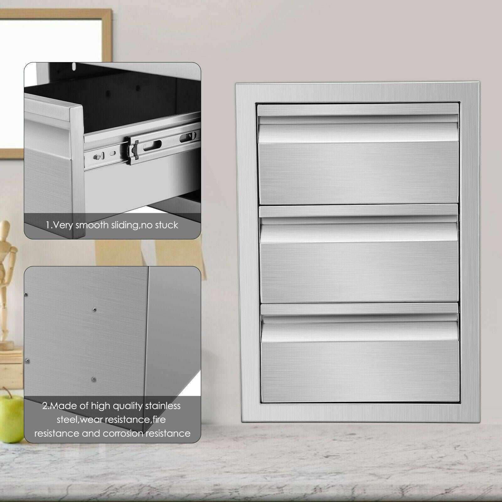 Kitchen/bbq Island  Steel Drawer Cabinet Combination StoraOutdoor