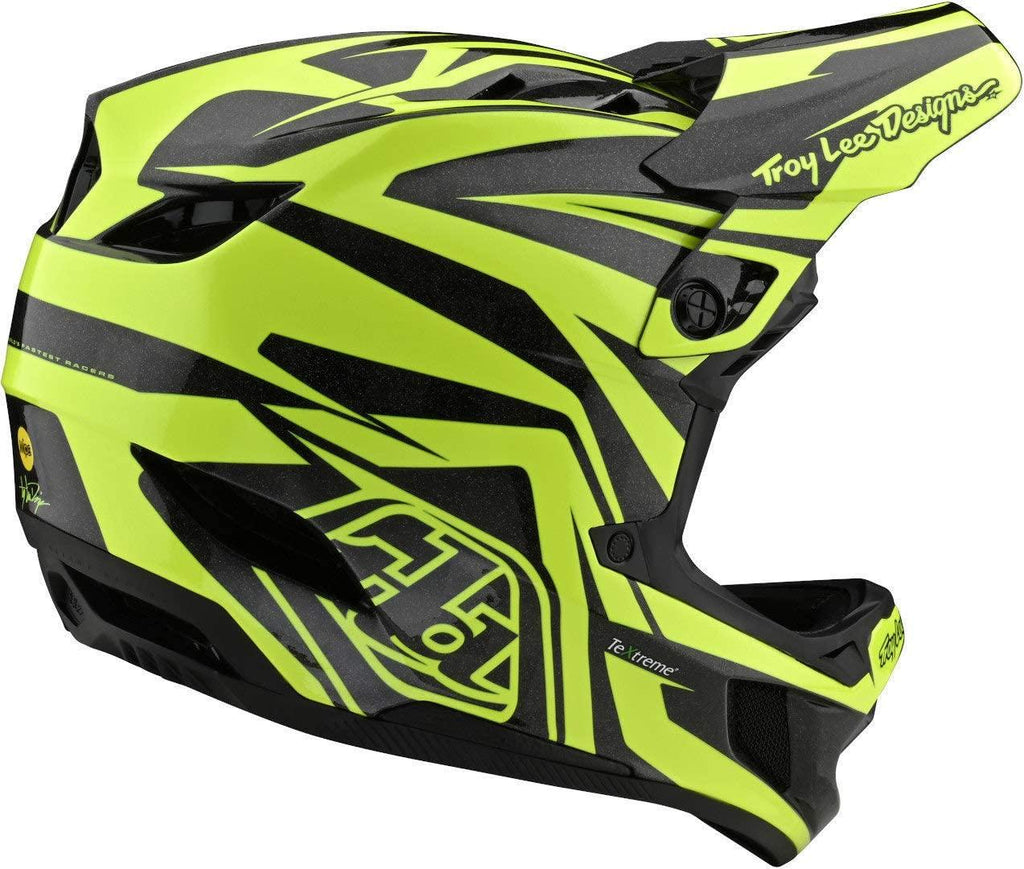 Troy Lee Designs D4 Carbon Slash Adult Off-Road BMX Cycling Helmet