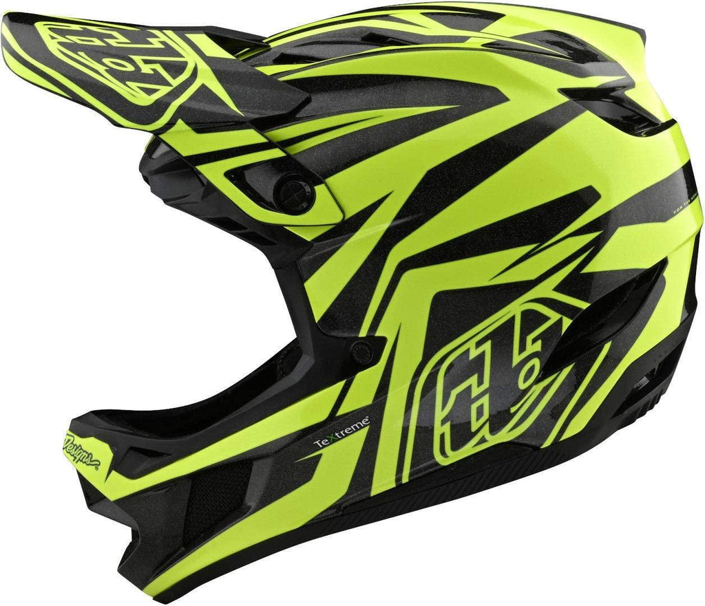 Troy Lee Designs D4 Carbon Slash Adult Off-Road BMX Cycling Helmet
