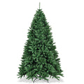 Gymax 7.5 ft Christmas Tree Premium PVC Needles Douglas Full Fir Tree Home Hotels Green