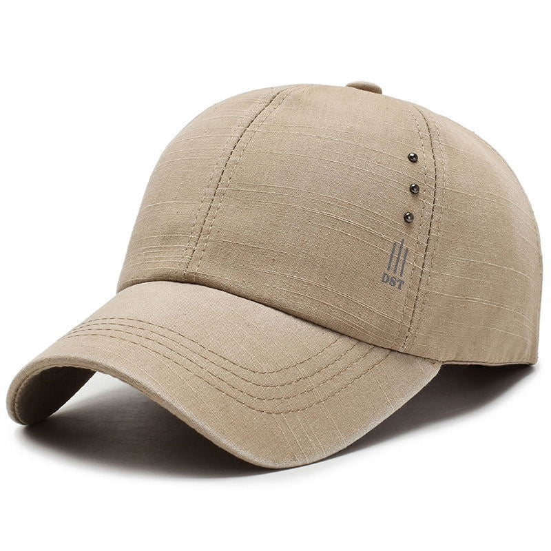 New Simple Men's Washed Baseball Cap Outdoor Leisure Middle-aged Cap Sports Riding Sunshade Sun Hat