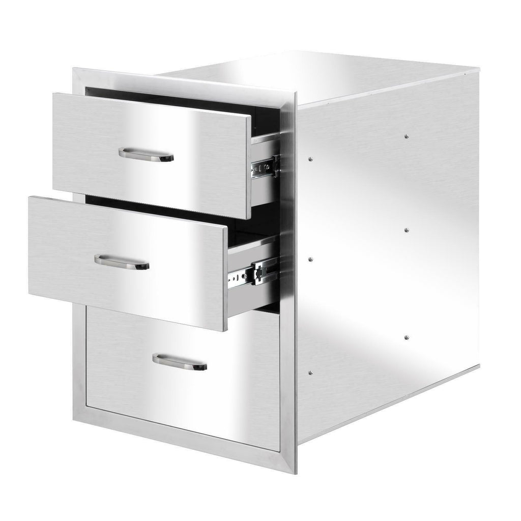Outdoor Kitchen BBQ Island Components  Steel Drawer StoraCooking