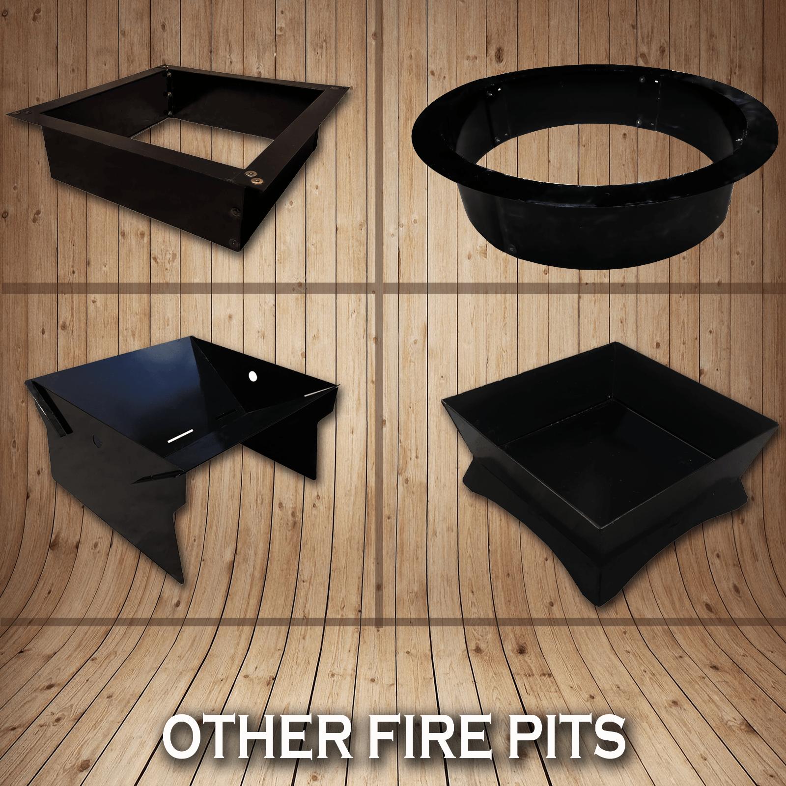 2mm thick Steel Campfire Fire Ring Solid  - Power coated - Lar48D x 12H
