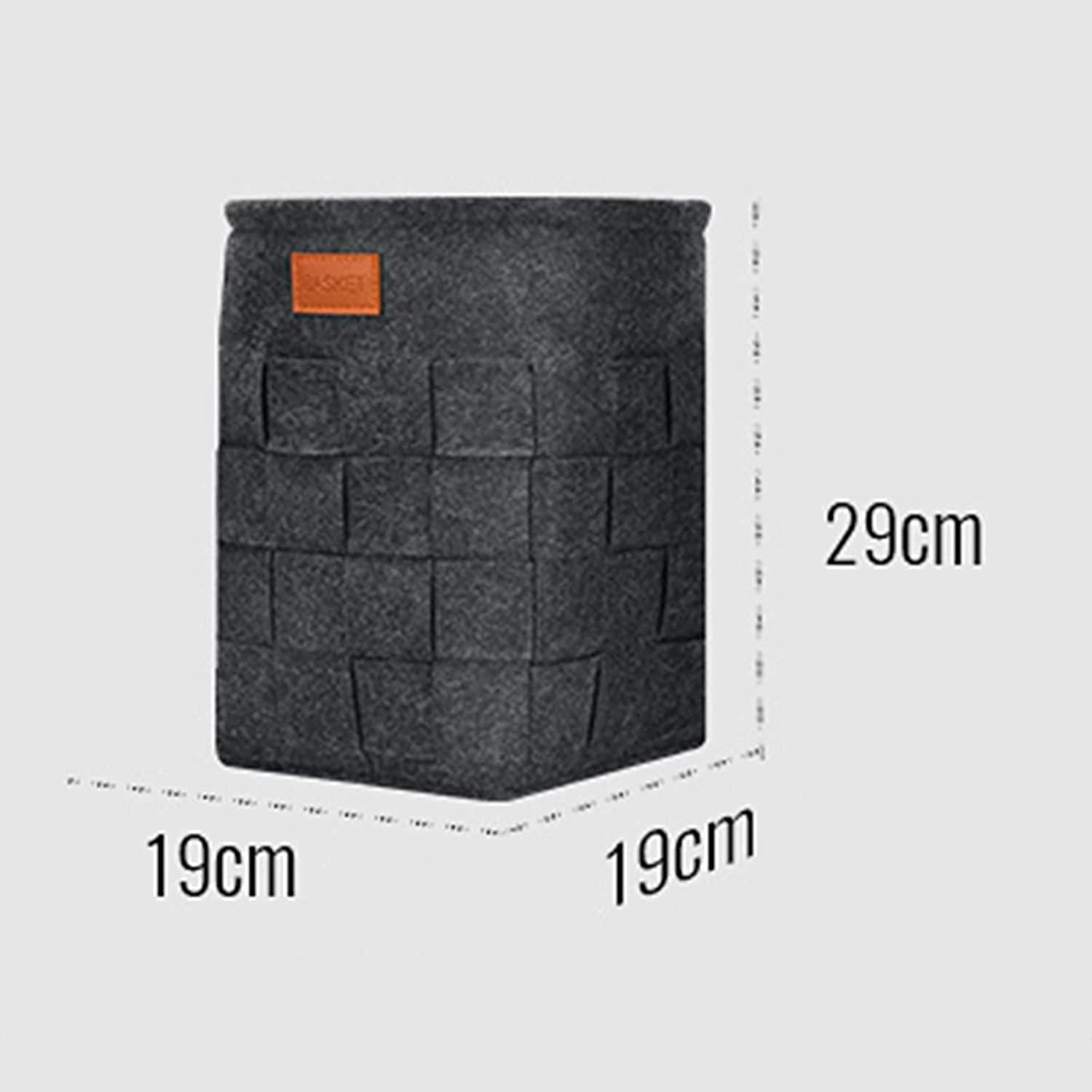 Bike Bag Large-capacity Bike Basket Hand Woven Grain Universal Prepositive Foldable Felt Cloth Basket for Bicycle Stroller Electric Automobile and Scooter Bicycle Accessories ( Color : Dark gray )