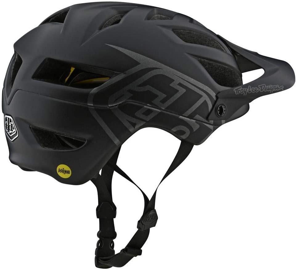 Troy Lee Designs A1 Bike Helmet W/MIPS Mounain Bike, MTB, Downhill, Gravel, BMX, Trail. Classic Black - X-Large/XX-Large