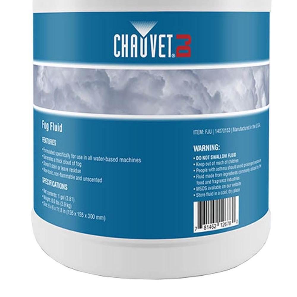 Chauvet H1800FLEX Hurricane Fog/Smoke Pro Machine + Fog Juice Fluid (2 Gallons)