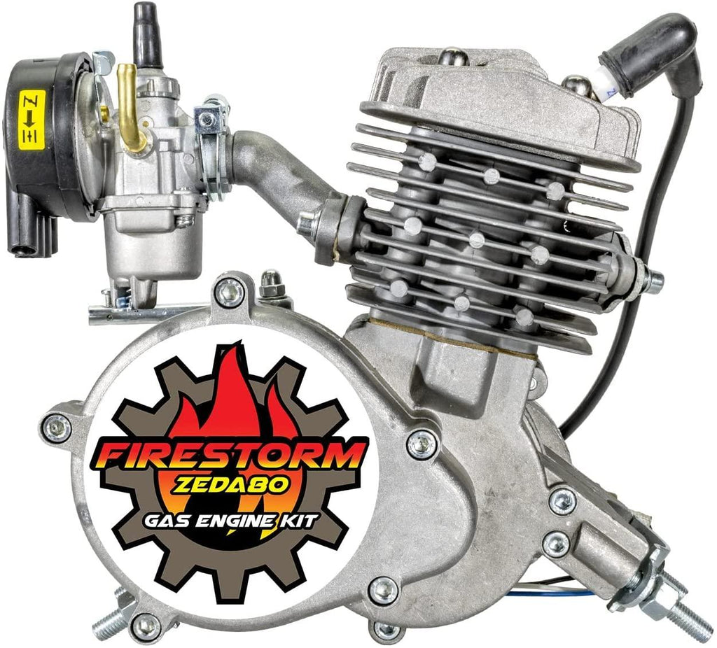 Zeda 80 Complete 2 Stroke 80cc Bicycle Engine Kit - Triple 40 Motorized Gas Bike - Firestorm Edition