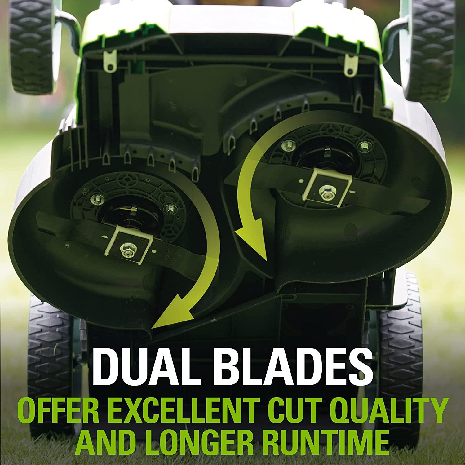 Greenworks 40V 20-Inch Cordless (2-In-1) Push Lawn Mower, 4.0Ah + 2.0Ah Battery and Charger Included 25302