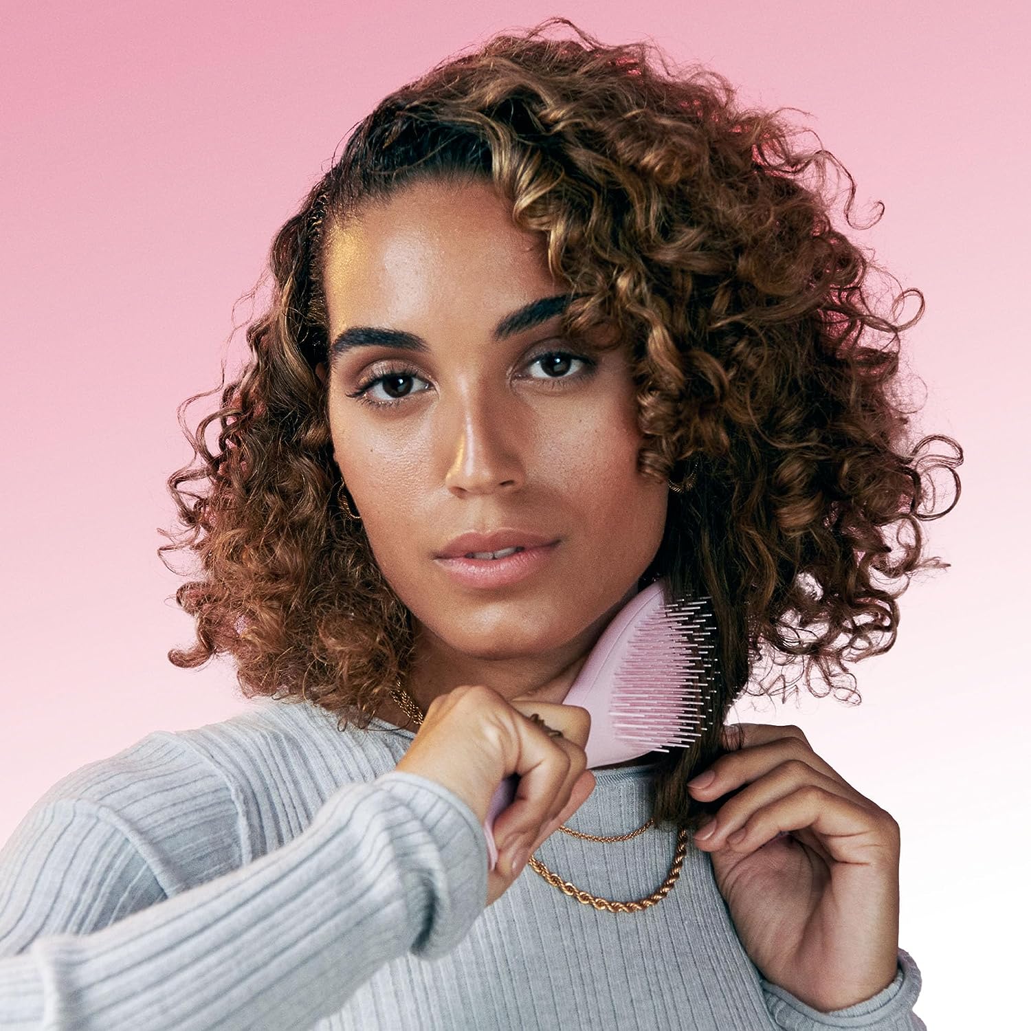 TANGLE TEEZER The Wet Detangler Hairbrush, Raspberry Rouge