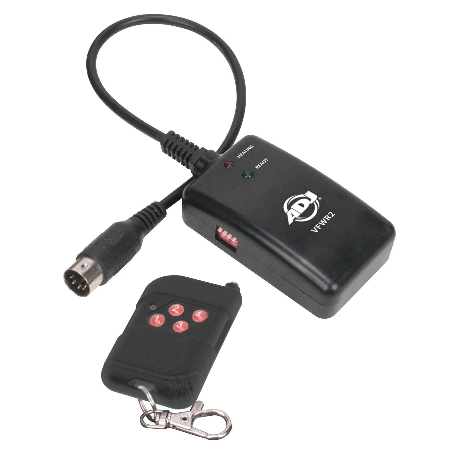 American DJ 1300 Watt 2.3 L Tank Mobile Fog Machine w/ Remote Controls (4 Pack)