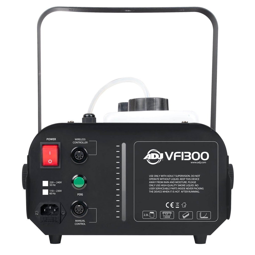 American DJ 1300 Watt 2.3 L Tank Mobile Fog Machine w/ Remote Controls (4 Pack)