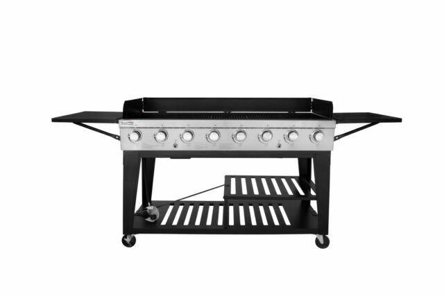 8-Burner LarEvent Propane Gas Grill Griddle Outdoor BBQ GB8000