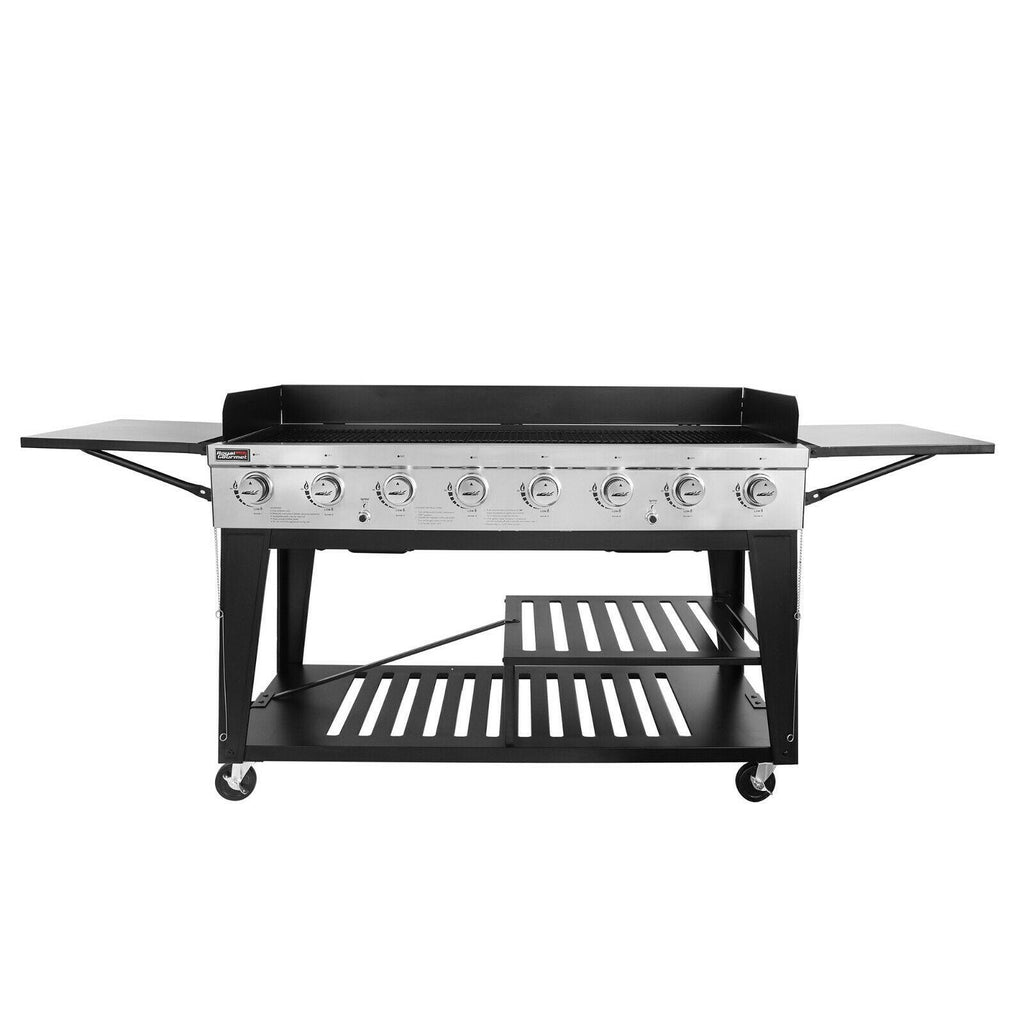 8-Burner LarEvent Propane Gas Grill Griddle Outdoor BBQ GB8000