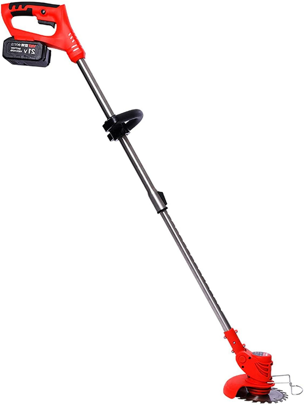 CAGC Electric Grass Trimmer- Grass Trimmer,2-in-1Cordless Grass Trimmer/Edger -21V with Fast Charger, 90° Head Pivots