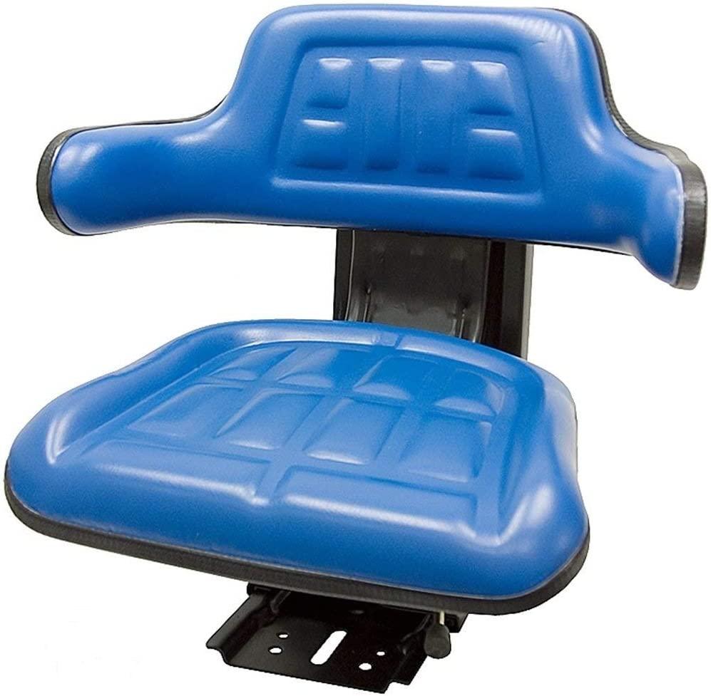 Blue TRAC SEATS  Waffle Style Universal Tractor Suspension SEAT with TILT FITS Ford/Holland 3900 3930 3910 5000 5100 5600 5610 5900 5910 (Same Day  - Delivers in 1-4 Business Days