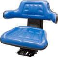 Blue TRAC SEATS  Waffle Style Universal Tractor Suspension SEAT with TILT FITS Ford/Holland 4000 4100 4110 4330 4600 4610 (Same Day  - Delivers in 1-4 Business Days)