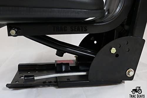 Black Waffle Style TRAC SEATS  Tractor Suspension SEAT with TILT FITS Massey Ferguson 231 234 234H 234S 235 240 245 250 255 265 270 274 275 285 (Fast - Delivers in 1-4 Business Days)