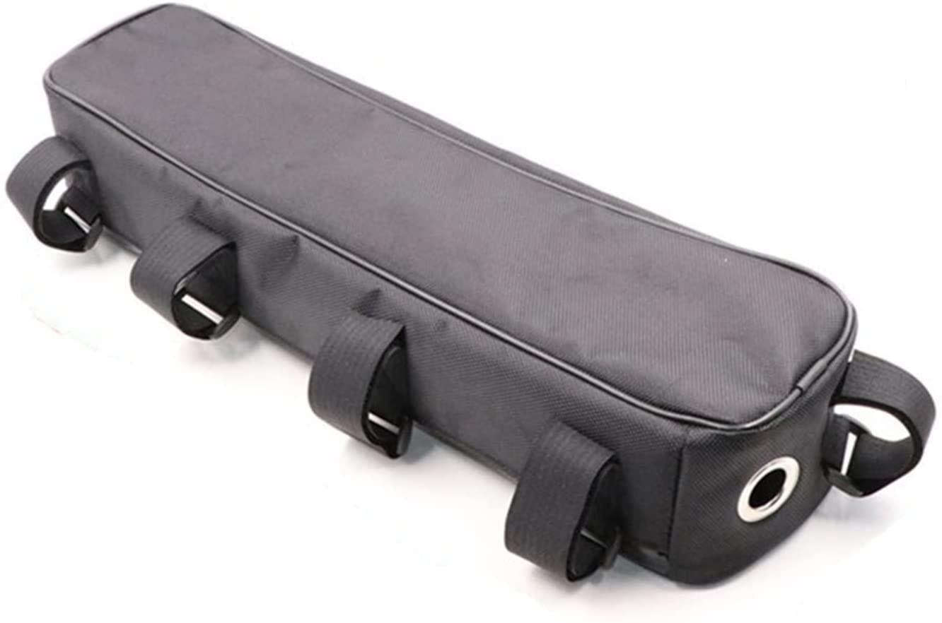 Bike Bag Cycling Bike Tube Frame Bag Bicycle Battery Controller Bag Black Battery Tool Storage Bag MTB Bike Hang Waterproof Oxford Cloth Bag, 44x10x8cm Bicycle Accessories ( Color : 44x10x8cm )