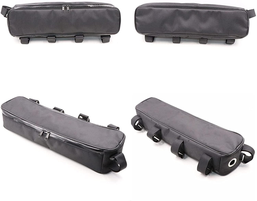 Bike Bag Cycling Bike Tube Frame Bag Bicycle Battery Controller Bag Black Battery Tool Storage Bag MTB Bike Hang Waterproof Oxford Cloth Bag, 44x10x8cm Bicycle Accessories ( Color : 44x10x8cm )