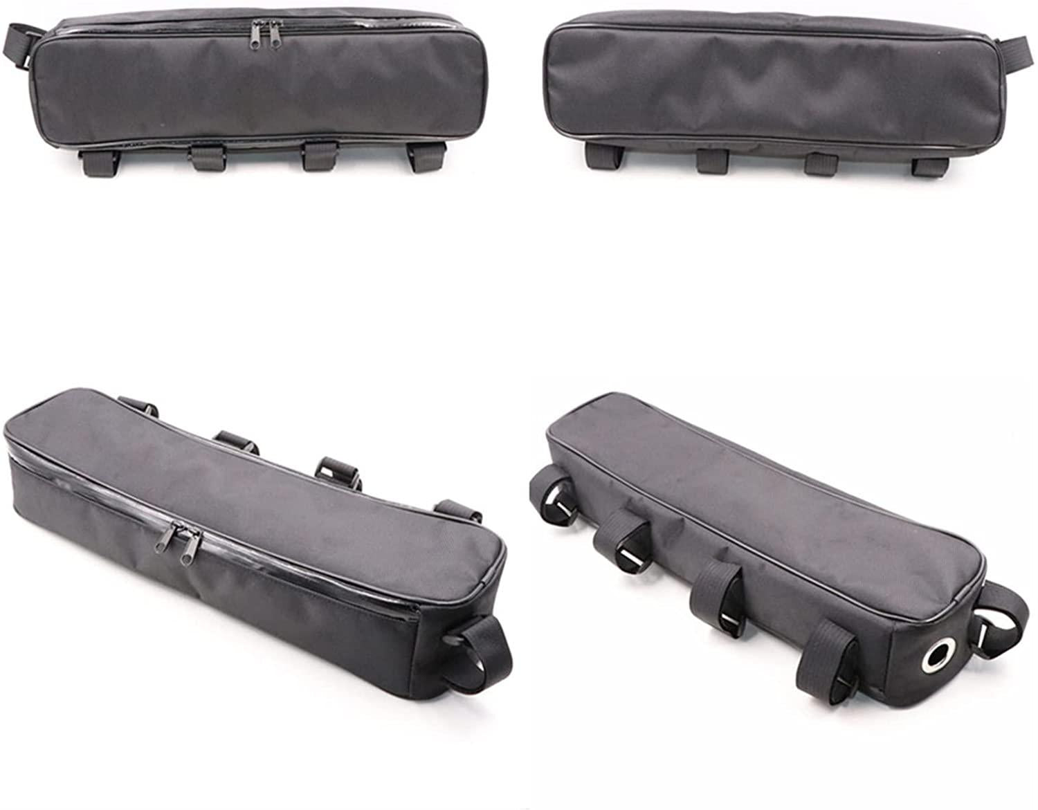 Bike Bag Cycling Bike Tube Frame Bag Bicycle Battery Controller Bag Black Battery Tool Storage Bag MTB Bike Hang Waterproof Oxford Cloth Bag, 44x10x8cm Bicycle Accessories ( Color : 44x10x8cm )