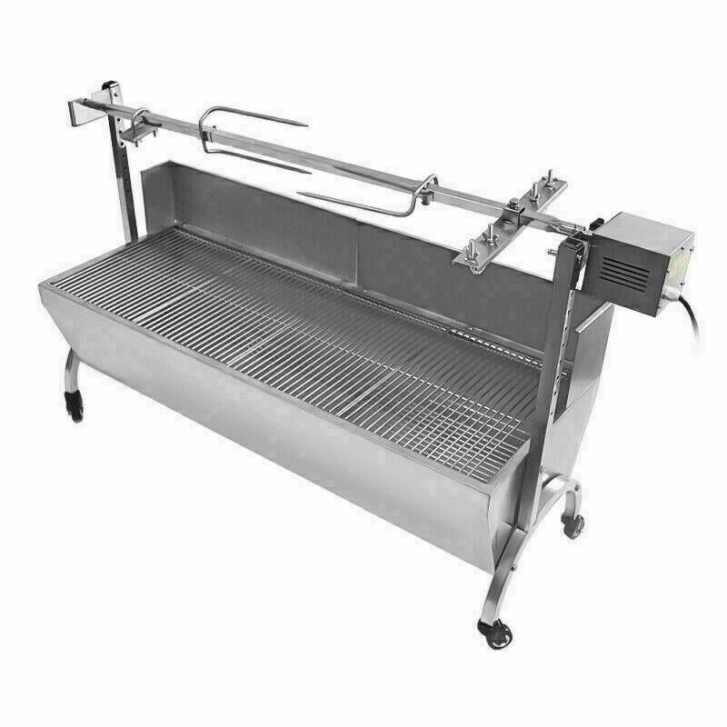 USA LarBBQ Pig Lamb Spit Roast Rotisserie Skewer Souvla Pigroast Charcoal