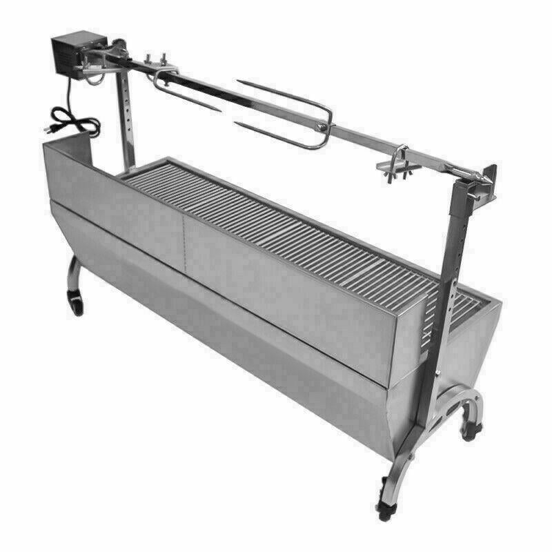 USA LarBBQ Pig Lamb Spit Roast Rotisserie Skewer Souvla Pigroast Charcoal