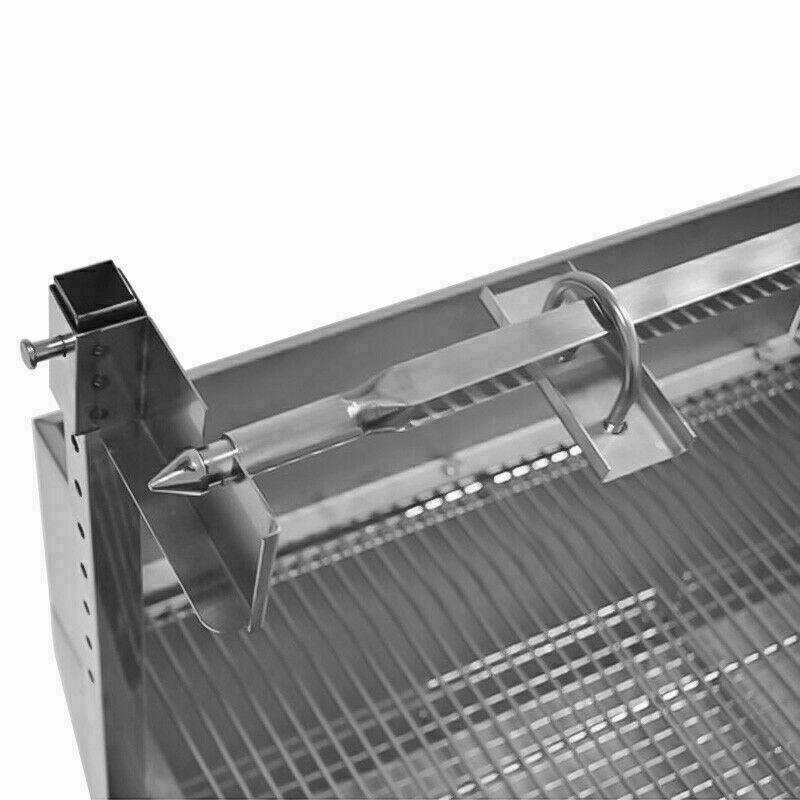 USA LarBBQ Pig Lamb Spit Roast Rotisserie Skewer Souvla Pigroast Charcoal