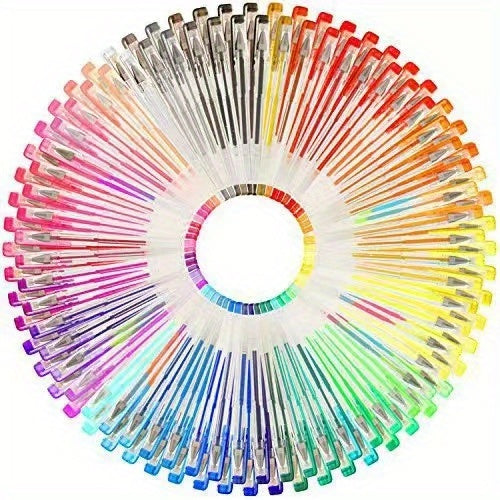 8/24/36/48/60/100pcsGelmushta Gel Pens Unique Colors (No Duplicates) Set For Adult Coloring Books Drawing With Case