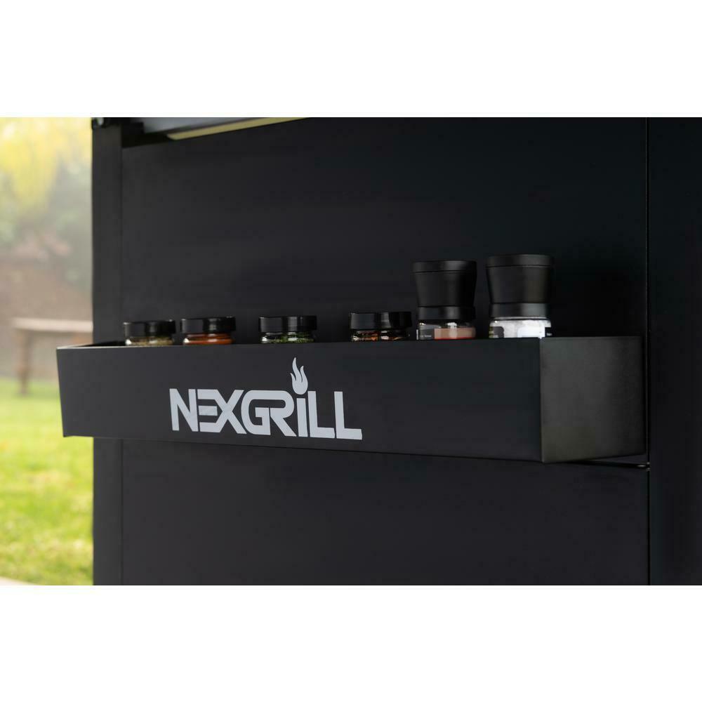 Propane Gas Grill  Steel Side Burner Heat Thermometer 5-Burner