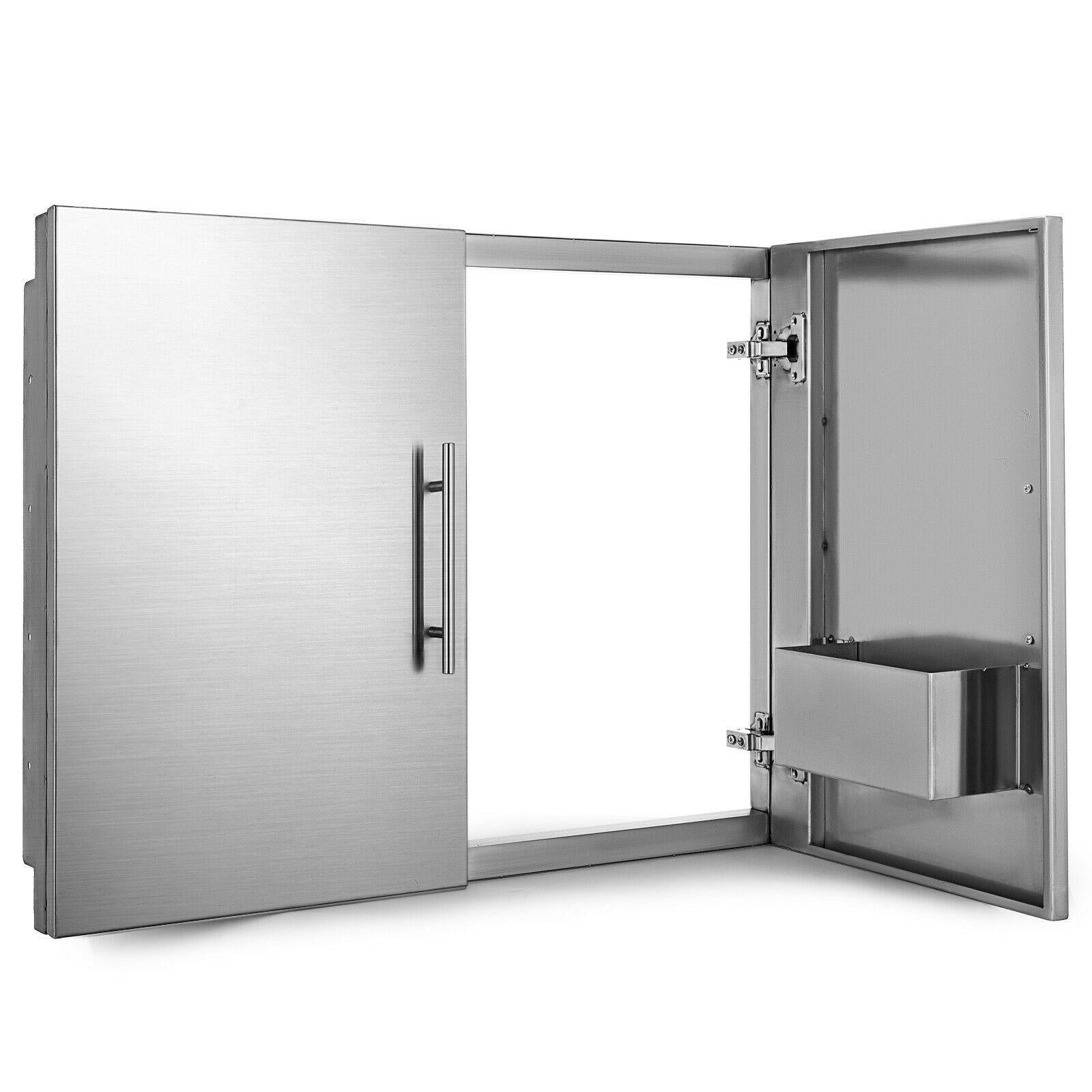 Outdoor Kitchen Drawer Door Access BBQ Drawer For Grill Flush Enclosed Drawer
