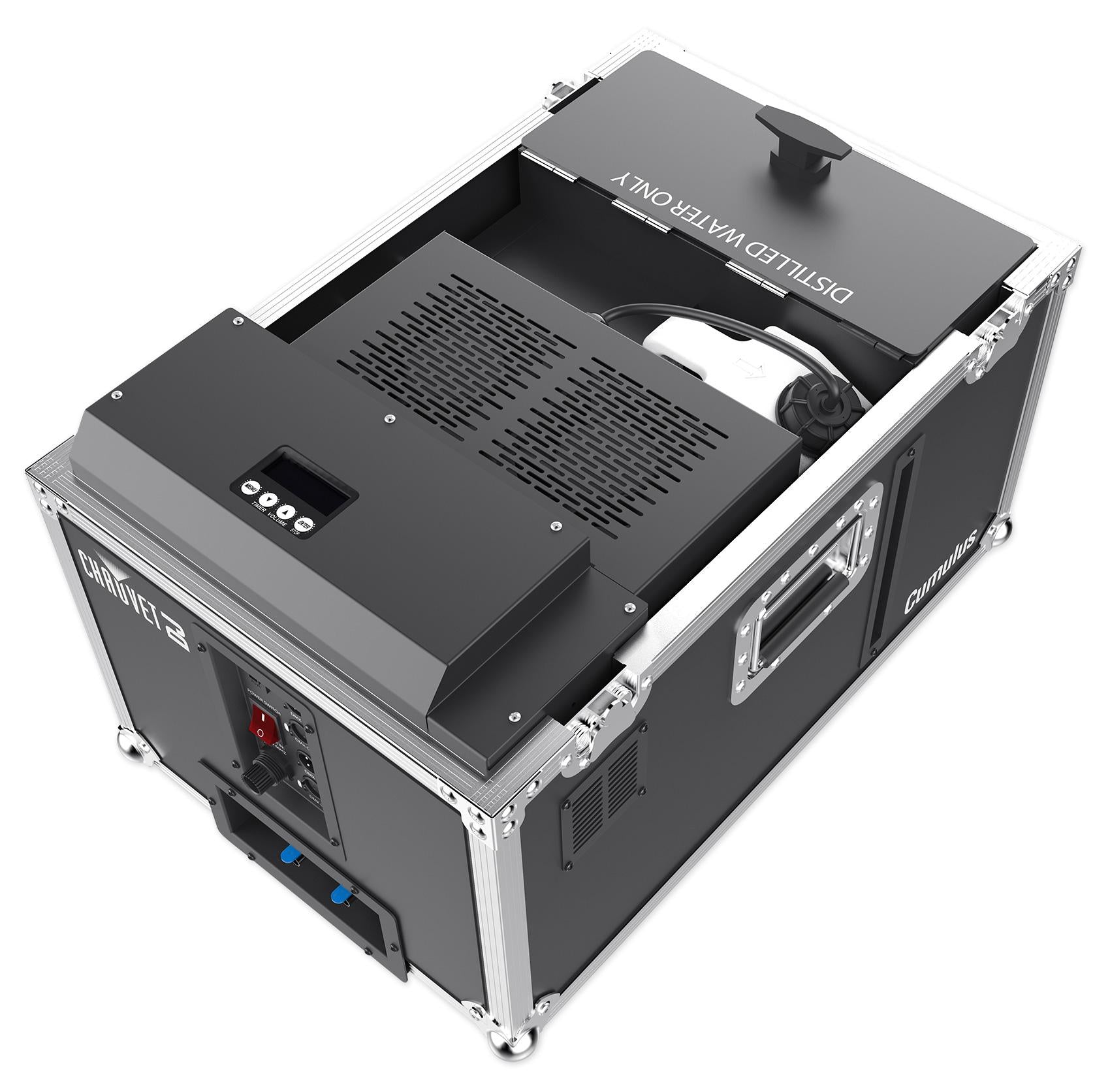 Chauvet DJ CUMULUS Fog Machine Fogger w/ Case+(2) Strobe Lights w/ Sound Sensors