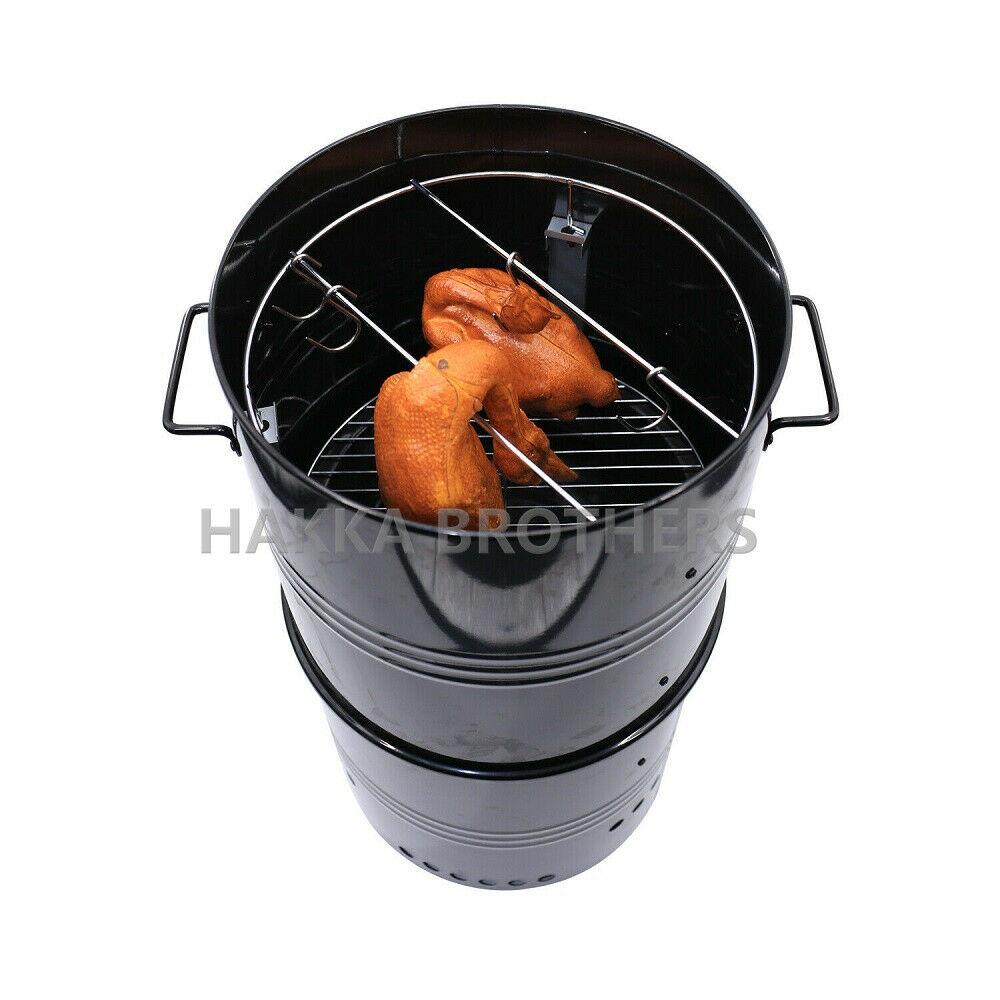 Hakka 20" Outdoor Vertical Charcoal BBQ Grill Smoker Roaster Steel Barbecue