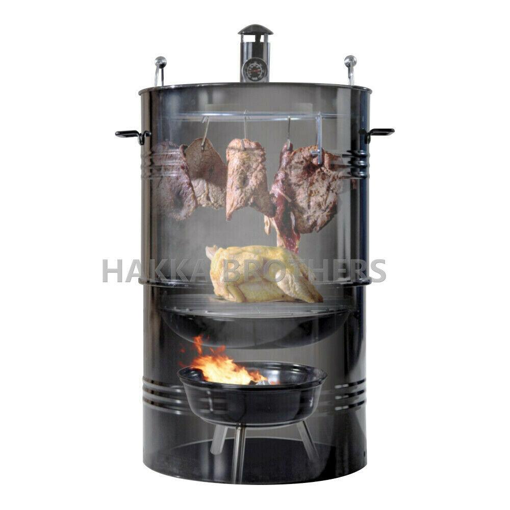 Hakka 20" Outdoor Vertical Charcoal BBQ Grill Smoker Roaster Steel Barbecue