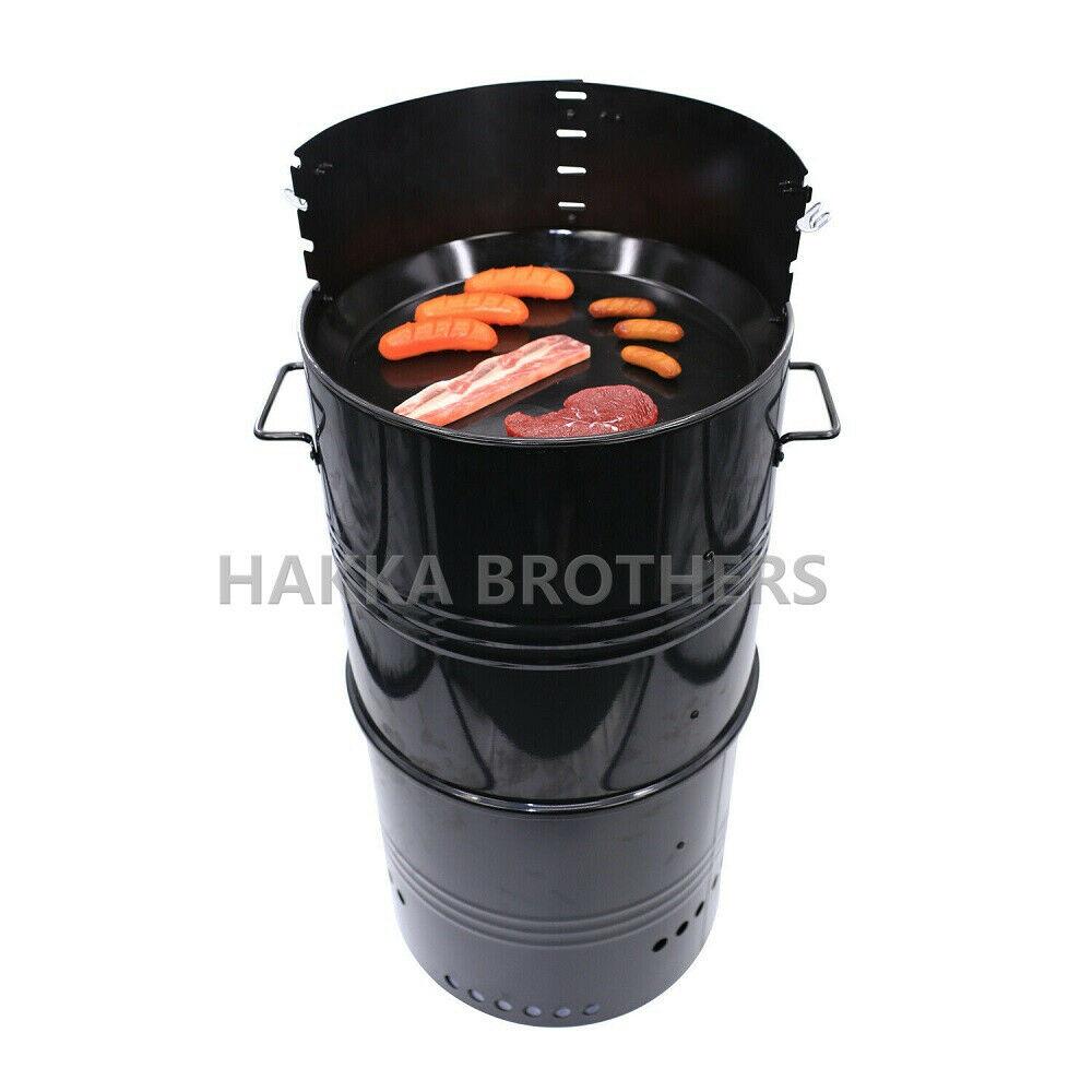 Hakka 20" Outdoor Vertical Charcoal BBQ Grill Smoker Roaster Steel Barbecue